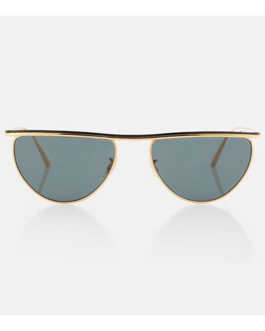 Khaite Blue X Oliver Peoples 1984C Flat-Top Sunglasses