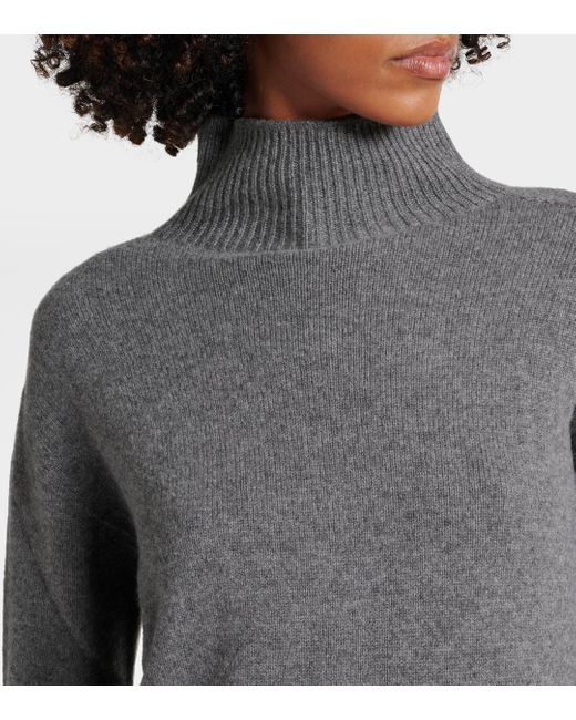 Max Mara Gray Cashmere Turtleneck Sweater