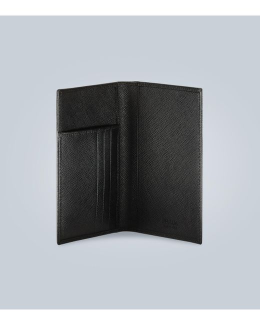 Saffiano leather passport holder