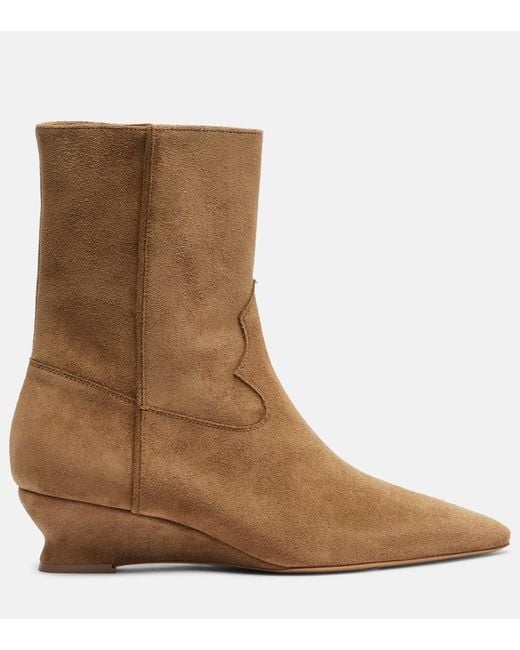 Le Monde Beryl Brown Camille 40 Suede Ankle Boots