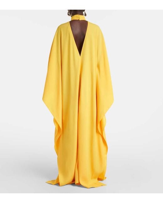 ‎Taller Marmo Yellow Ooo Crepe Cady Kaftan