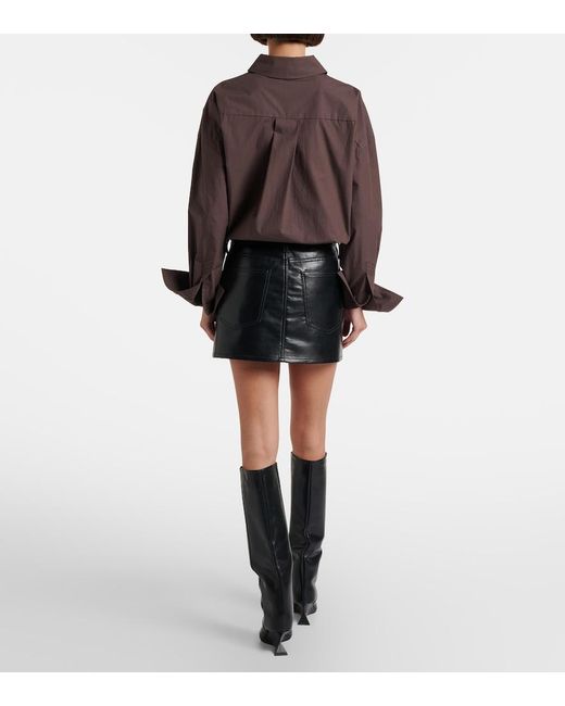 Agolde Black Keira Miniskirt