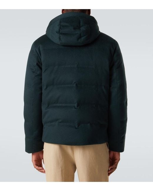 Zegna Black Elements Technical Cashmere Down Jacket for men