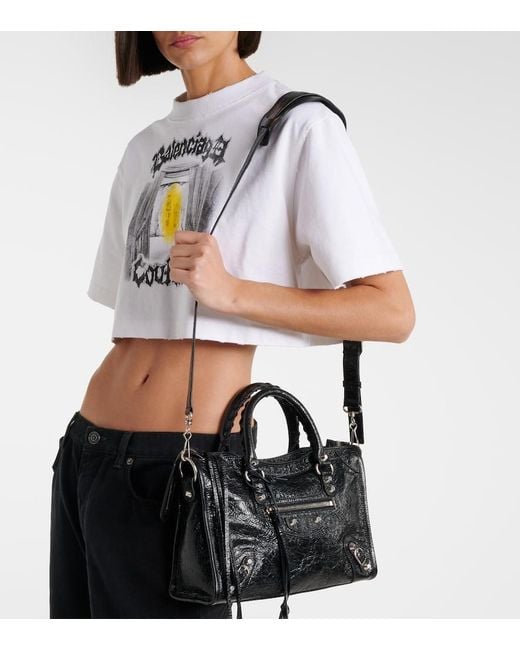 Balenciaga Black Le City Small Leather Tote Bag
