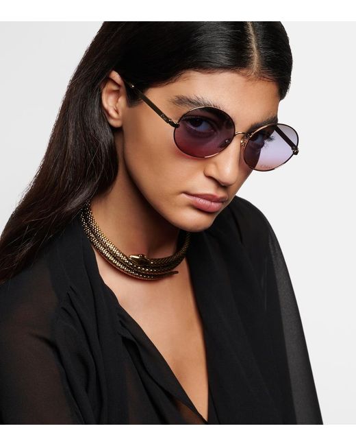 Chloé Blue Aly Oversized Sunglasses