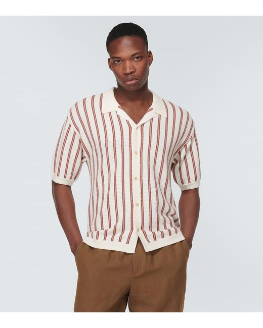King & Tuckfield Multicolor Striped Wool Shirt for men