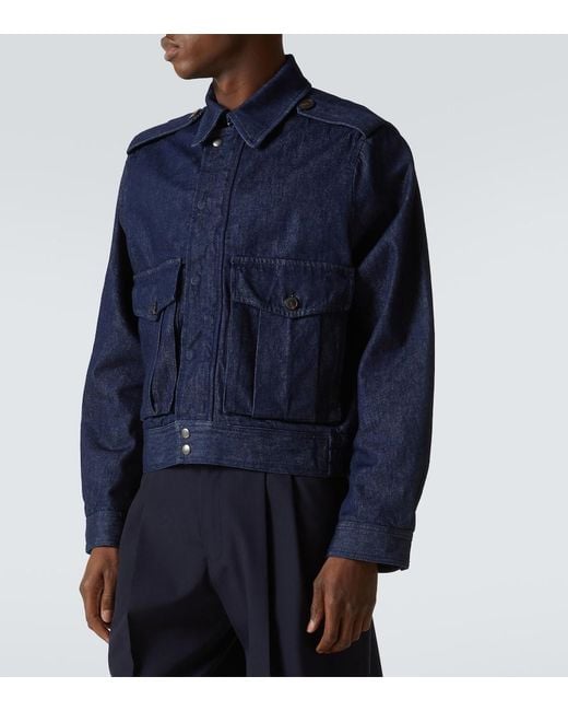 Dries Van Noten Blue Denim Jacket for men