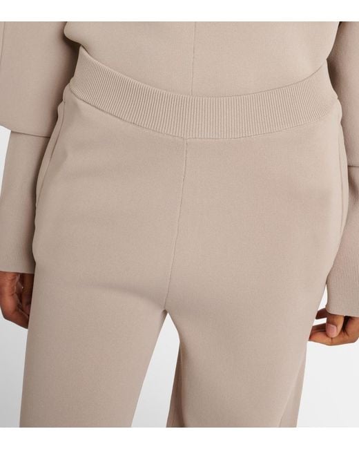 Max Mara Natural Tirreno Crepe Wide-Leg Pants