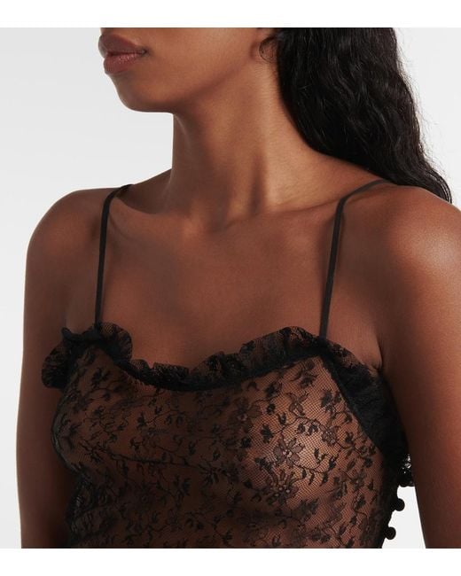 Chloé Black Satin Camisole