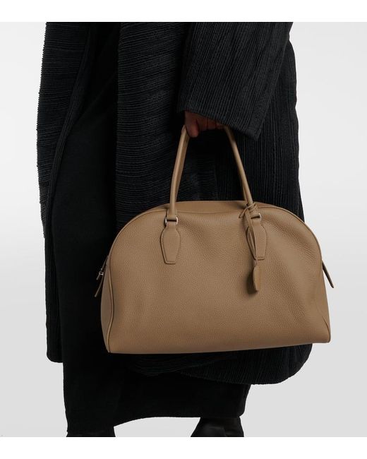 The Row Brown India 15.75 Leather Tote Bag
