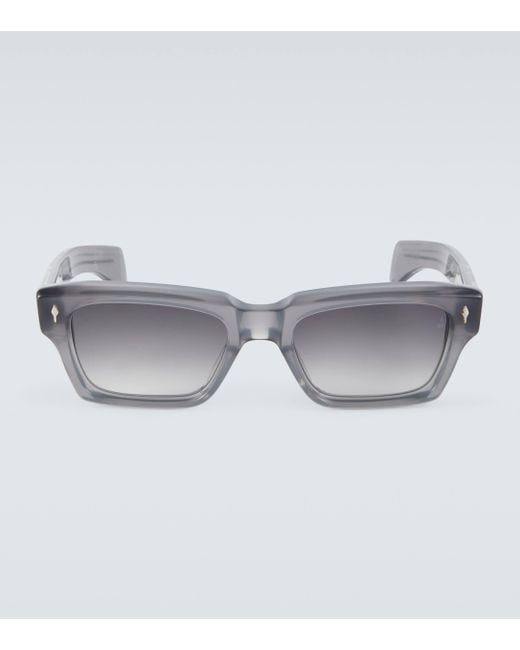 Jacques Marie Mage Gray Ashcroft Rectangular Sunglasses for men