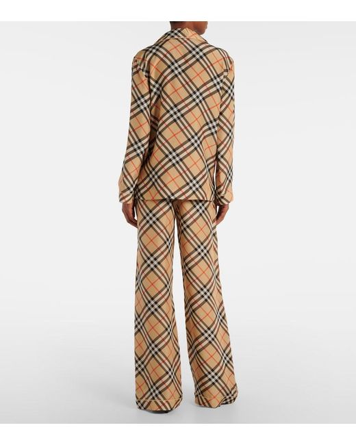 Burberry Brown Knitted Silk Top