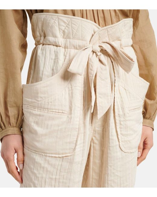 Isabel Marant Natural Serida Straight Pants