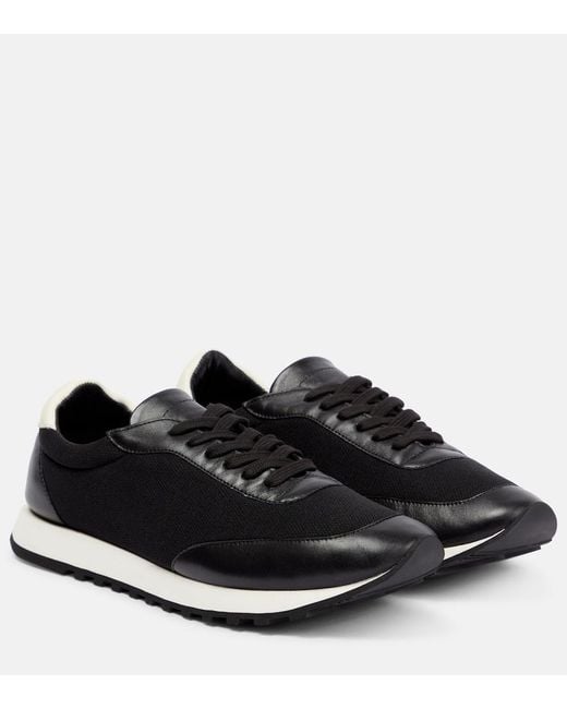 The Row Black Owen Runner Sneakers