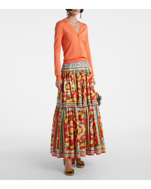 Dolce & Gabbana Orange Cardigan