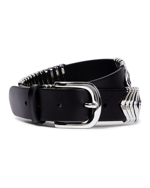Isabel Marant Tehora Embellished Leather Belt in Black | Lyst