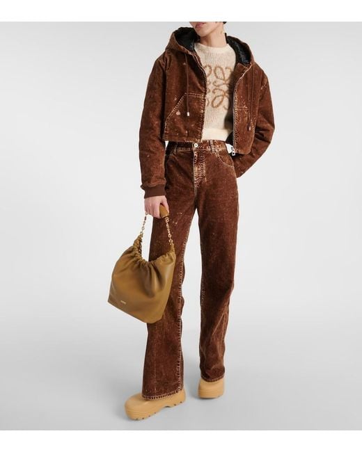 Loewe Brown Squeeze Small Leather Shoulder Bag