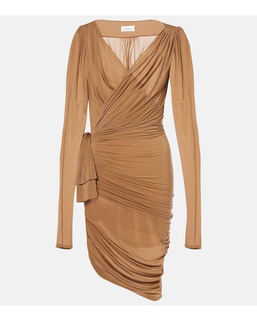 Abito Midi di Saint Laurent in Brown