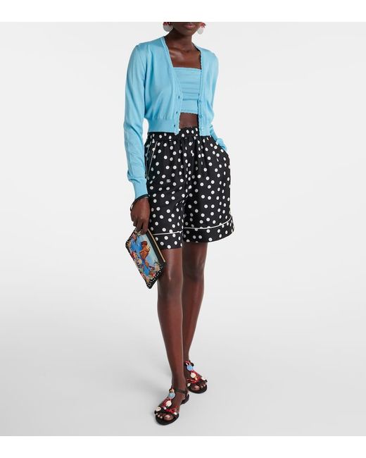 Top Cropped di Dolce & Gabbana in Blue