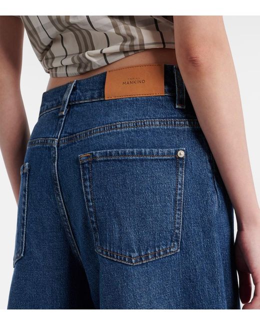 Jeans Marie A Gamba Larga di 7 For All Mankind in Blue