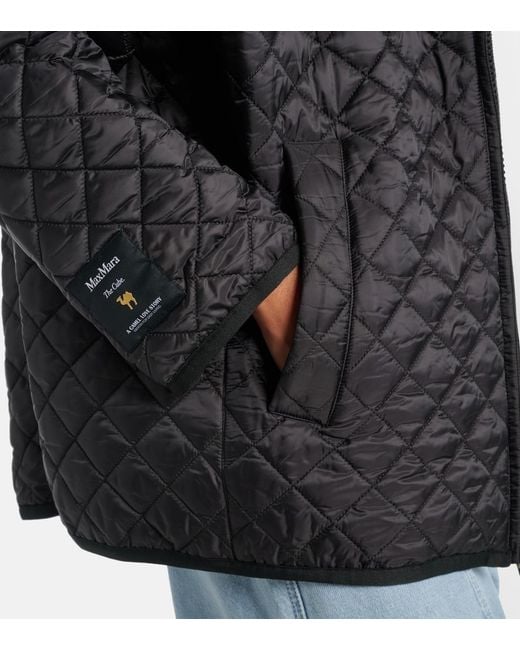 Max Mara Black The Cube Leo Quilted Jacket