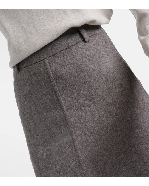 Brunello Cucinelli Gray Ausgestellter Rock