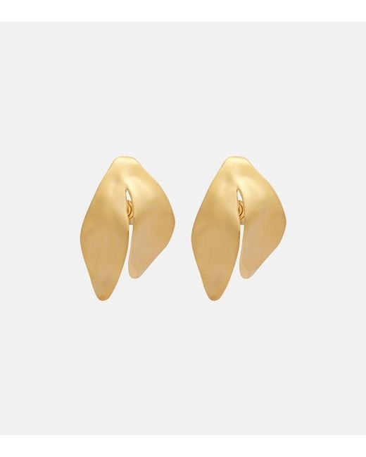 Balenciaga White Bloom Earrings