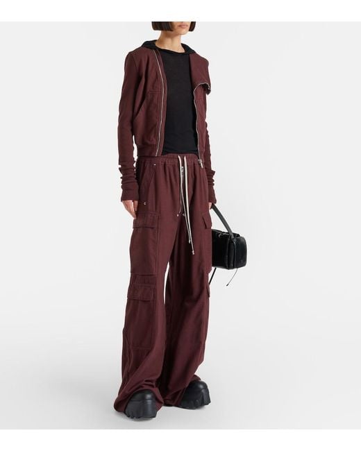 Rick Owens Blue Hooded Top