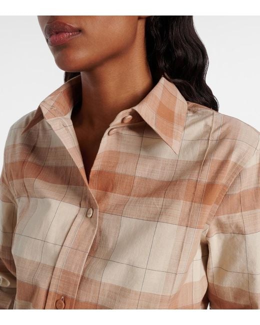 Calvin Klein Brown Scarlett Cotton Shirt