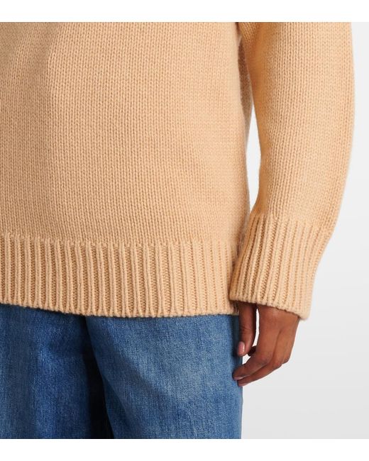 Chloé Natural Cashmere And Cotton Sweater
