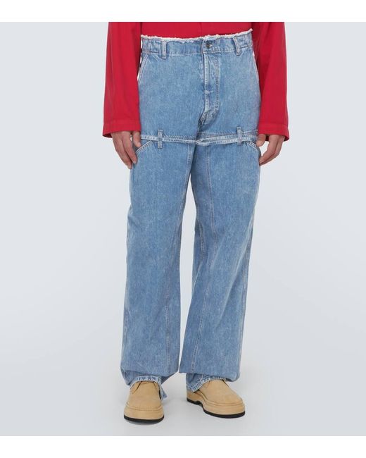 Jeans Le De Nimes A Gamba Larga di Jacquemus in Blue da Uomo