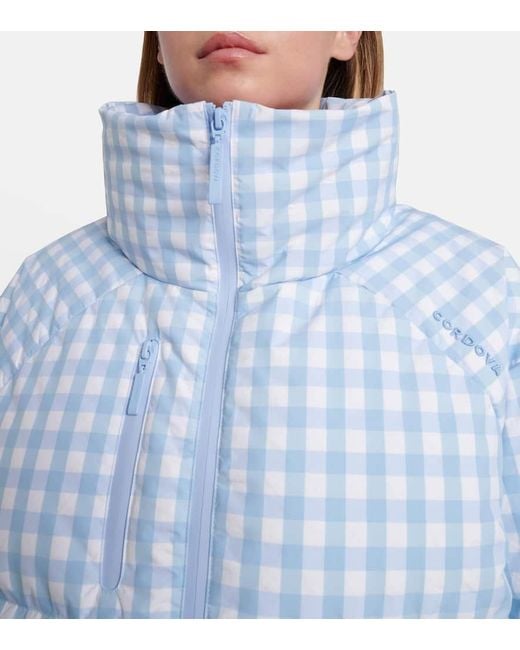 CORDOVA Blue Cortina Gingham Down Ski Jacket