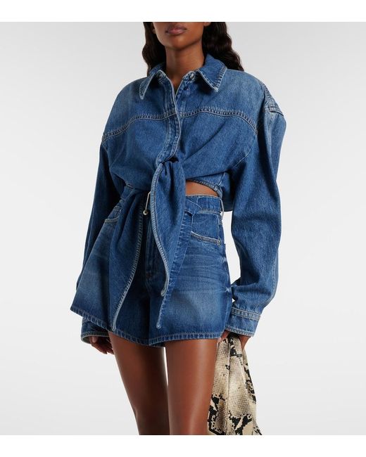 Sportmax Blue Fiesta Denim Shorts