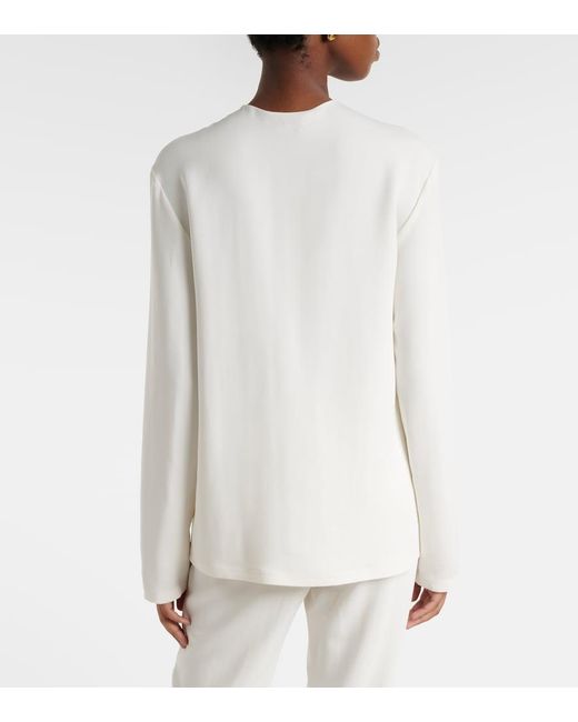 Stella McCartney White Iconic Half-Zip Top
