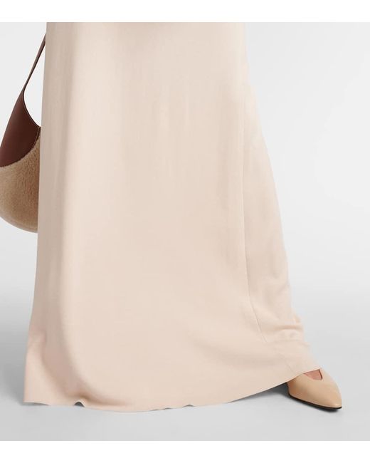 Loro Piana Natural Maxikleid Lyskamm Aus Seide