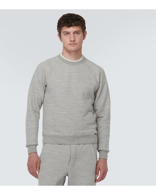 Tom Ford Sweatshirt Aus Baumwolle in Gray für Herren