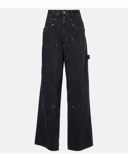 Isabel Marant Blue Ophra Straight Jeans
