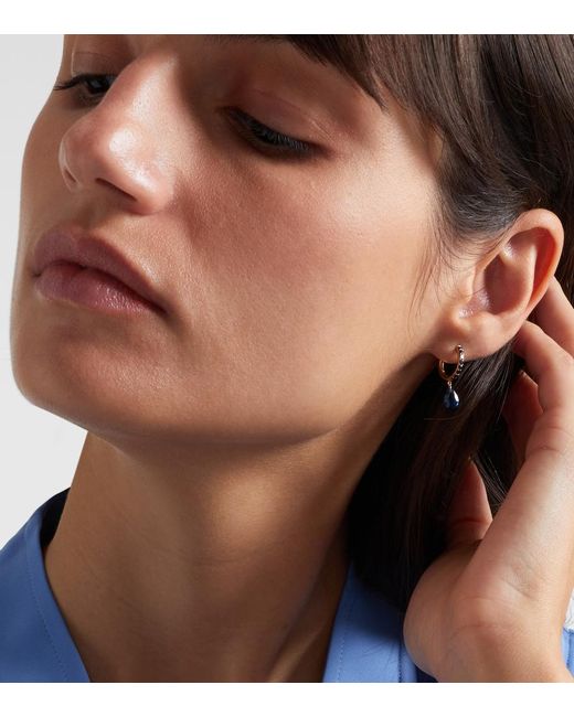 PERSÉE Blue Persee 18kt Gold Single Earring With Sapphire And Topaz
