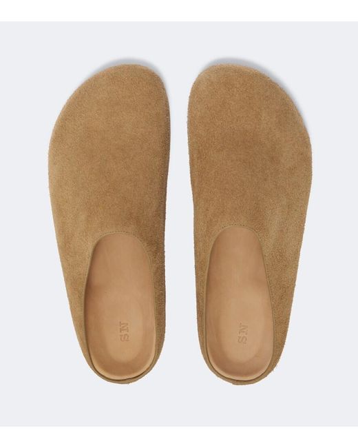 Studio Nicholson Brown Wearing Suede Mules for men