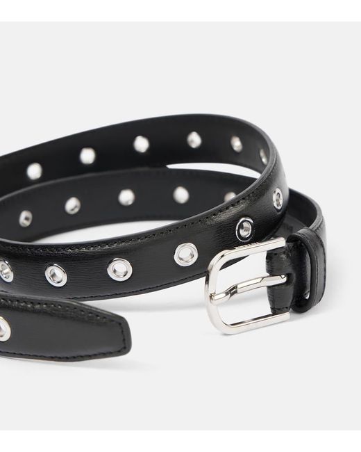 Totême  Black Verzierter Guertel Aus Leder
