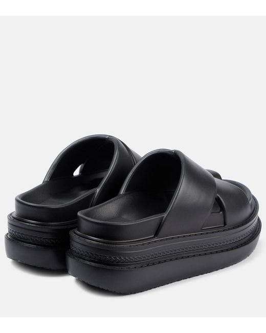 Sacai Black Platform Sandals