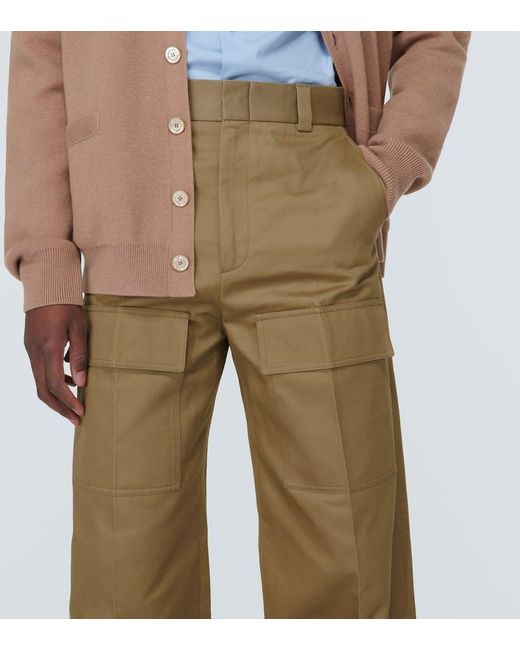 Pantaloni cargo in cotone di Gucci in Natural da Uomo