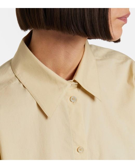 Totême Natural Oversized Cotton Poplin Shirt