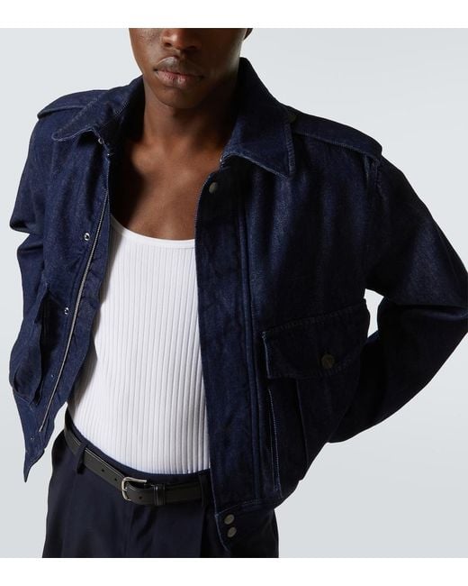 Dries Van Noten Blue Denim Jacket for men