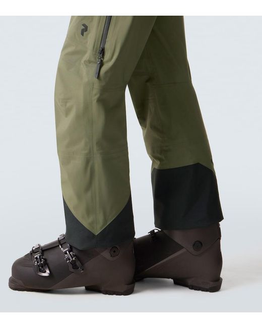 Pantaloni Da Sci Alpine di Peak Performance in Green da Uomo