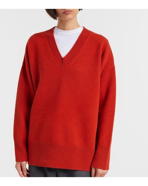 Rohe Red Pullover Aus Einem Wollgemisch