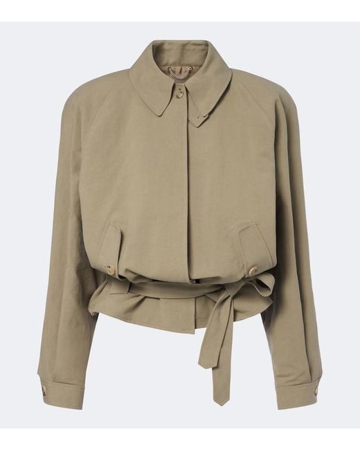 Magda Butrym Green Belted Cotton Jacket