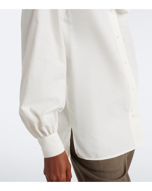 Blusa Con Sciarpa di Ralph Lauren in White