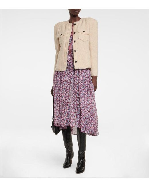 Isabel Marant Natural Nelly Wool-blend Jacket