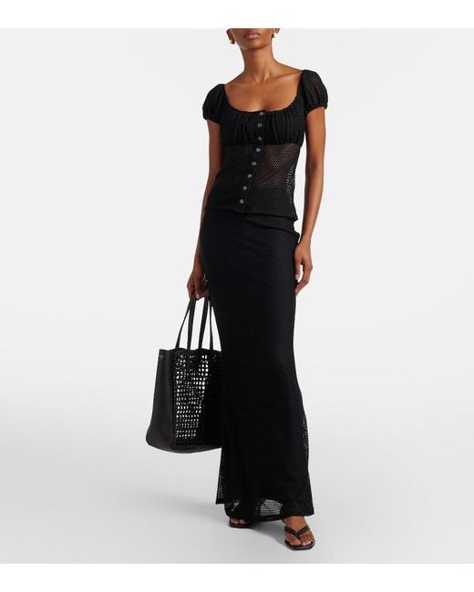 Montce Black Millie Crochet Top